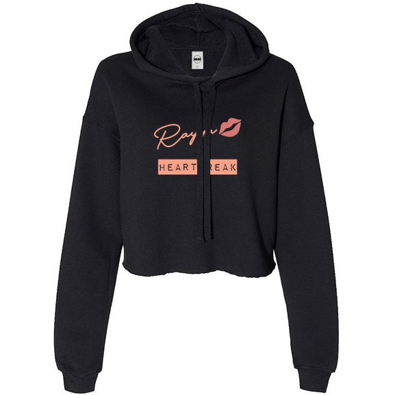 RAYYA heartbreak fleece crop hoodie